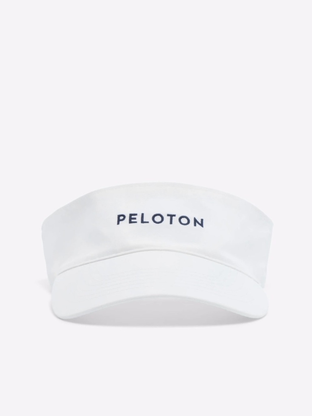 Peloton White Logo Athletic Visor
